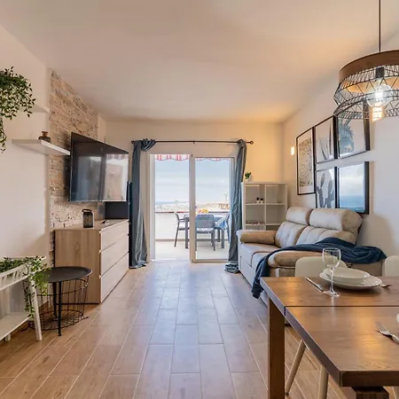 Lägenhet Luminoso Con Terraza, Vistas Al Mar Y Aire Acondicionado